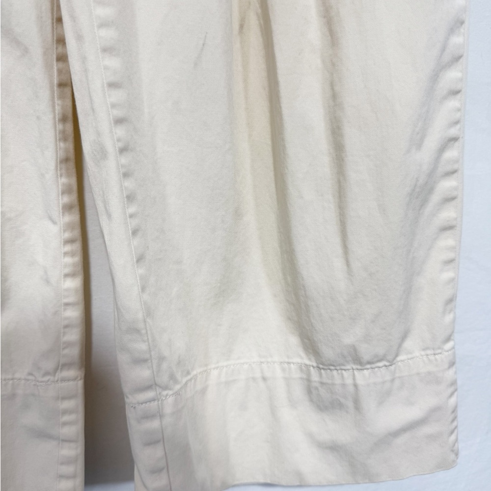 Everlane The Easy Pant Canvas Women's Organic Cotton Elastic Waist Beachy Size 6 - Picture 9 of 12